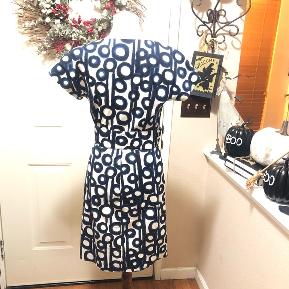 Beautiful Blues Circle Design Etcetera Midi Dress - Picture 6 of 8